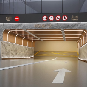 现代停车场3D模型下载